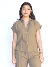 Load image into Gallery viewer, Erisha Short Sleeve Top Taupe
