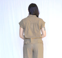 Load image into Gallery viewer, Erisha Short Sleeve Top Taupe
