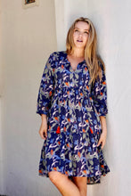 Load image into Gallery viewer, Camby Dress Navy Floral