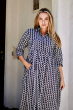 Load image into Gallery viewer, Amani Dress Geometric Black