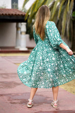 Load image into Gallery viewer, Mylah Midi Dress Forest Green