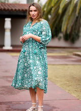Load image into Gallery viewer, Mylah Midi Dress Forest Green