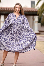 Load image into Gallery viewer, Mylah Midi Dress Navy (Blue Grey)