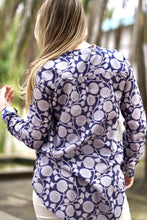 Load image into Gallery viewer, Anoushka Printed Top Navy Grey