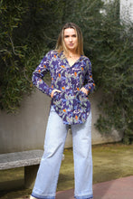 Load image into Gallery viewer, Anoushka Printed Top Navy Floral