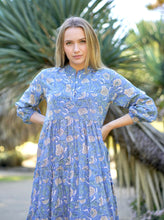 Load image into Gallery viewer, Callie Maxi Dress Blue Green