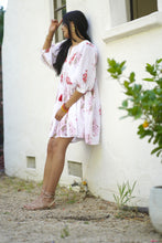 Load image into Gallery viewer, Raya Block Printed Mini Dress- Red Olive