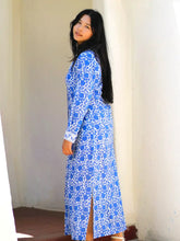 Load image into Gallery viewer, Adriana Shirt Dress Blue