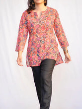 Load image into Gallery viewer, Relaxed Fit Cotton Tunic-Coral Teal