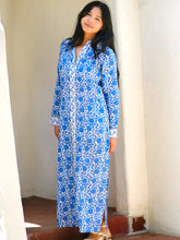 Load image into Gallery viewer, Adriana Shirt Dress Blue