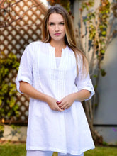 Load image into Gallery viewer, Bianca Linen Tunic White