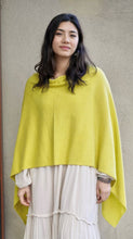 Load image into Gallery viewer, Cashmere Poncho-Lime