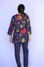 Load image into Gallery viewer, Cotton Tunic-Navy Floral
