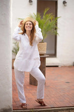Load image into Gallery viewer, Jovie Linen Tunic w/ Emb. Details