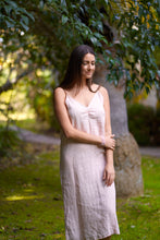 Load image into Gallery viewer, Kiko Linen Slip Dress Lt. Blue