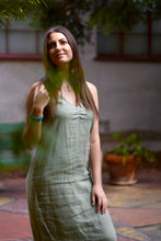 Load image into Gallery viewer, Kiko Linen Slip Dress Lt. Blue