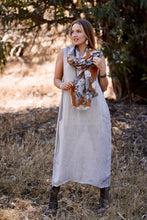 Load image into Gallery viewer, Anita Linen Sleeveless Dress Lt. Grey