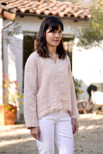 Load image into Gallery viewer, French Knot Linen Top Blush