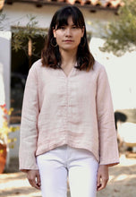 Load image into Gallery viewer, French Knot Linen Top Blush