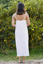Load image into Gallery viewer, Kiko Linen Slip Dress Lt. Blue