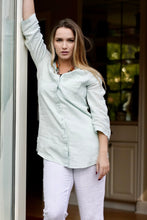 Load image into Gallery viewer, Nia Linen Button Up LT. Blue