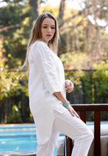 Load image into Gallery viewer, Nia Linen Button Up White