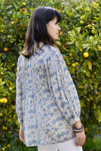 Load image into Gallery viewer, Alya Floral Top Parchment-Blue