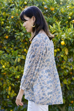 Load image into Gallery viewer, Alya Floral Top Parchment-Blue