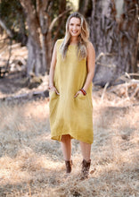 Load image into Gallery viewer, Anita Linen Sleeveless Dress Natural