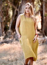 Load image into Gallery viewer, Anita Linen Sleeveless Dress Natural