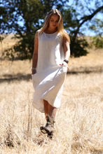 Load image into Gallery viewer, Anita Linen Sleeveless Dress Natural