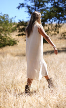 Load image into Gallery viewer, Anita Linen Sleeveless Dress Natural