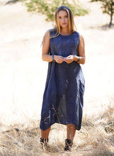 Load image into Gallery viewer, Anita Linen Sleeveless Dress Natural