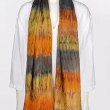 Load image into Gallery viewer, Hand Dyed Silk Scarf TYD01-NS