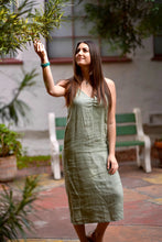 Load image into Gallery viewer, Kiko Linen Slip Dress Lt. Blue