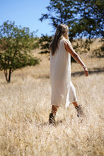 Load image into Gallery viewer, Anita Linen Sleeveless Dress Mustard