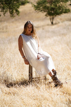 Load image into Gallery viewer, Anita Linen Sleeveless Dress Mustard