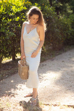 Load image into Gallery viewer, Kiko Linen Slip Dress Lt. Blue