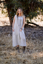 Load image into Gallery viewer, Anita Linen Sleeveless Dress Mustard