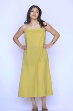 Load image into Gallery viewer, Stripe Sleeveless Dress - Mustard
