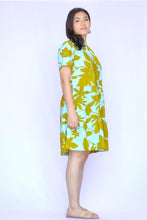 Load image into Gallery viewer, Vasa Cotton Dress - TURQUOISE-OLIVE
