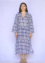 Load image into Gallery viewer, Aashi Striped Dress - Navy White
