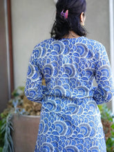Load image into Gallery viewer, Alisha Cotton Kurta Tunic Blue 
