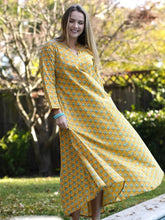 Load image into Gallery viewer, Calypso Dress Mustard
