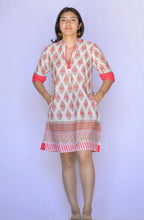 Load image into Gallery viewer, Amelia Dress - Beige/red
