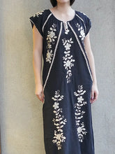 Load image into Gallery viewer, Clementine Crochet Emb. Dress -Black

