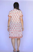 Load image into Gallery viewer, Floral Block Print Dress - Beige red
