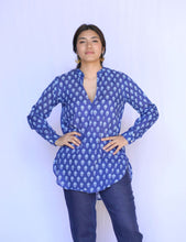 Load image into Gallery viewer, Anoushka Cotton Tunic Blouse
