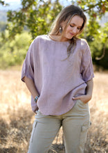 Load image into Gallery viewer, Everly Linen Blouse Dusty Rose
