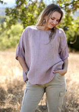 Load image into Gallery viewer, Everly Linen Blouse Dusty Pink
